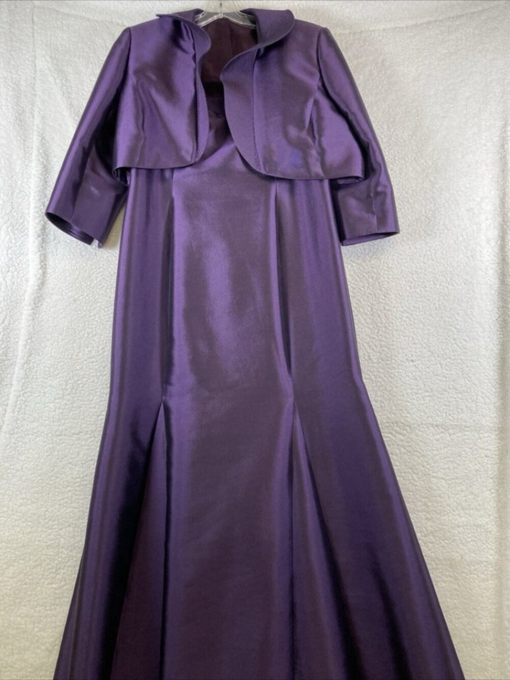 Women's Formal Evening Dress With Jacket Purple Size 12